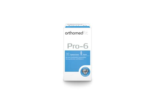 orthomedfit Pro-6  Kapseln 30er - Probiotika und Vitamin C zur Unterstützung der Darmfunktion,des Immunsystems und des Energiestoffwechsels 