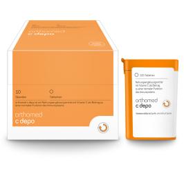 orthomed c depo - 10x à 100 Tabletten - Für eine verlängerte und gleichmäßige Vitamin-C-Versorgung 